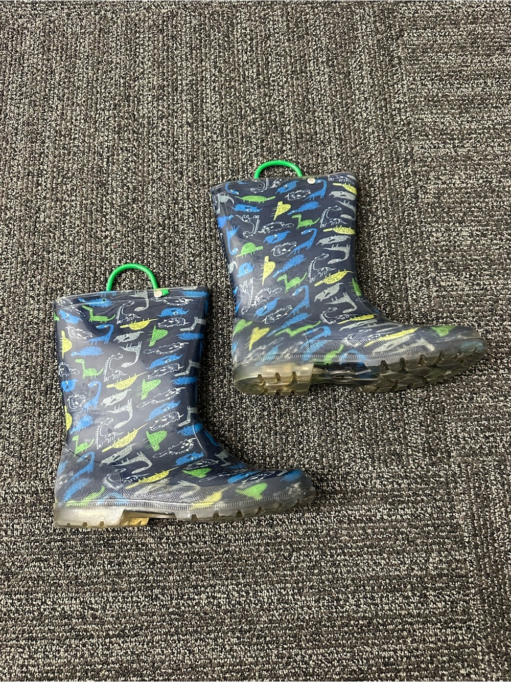 Children's Sz 6 Dinosaur Cartoon Waterproof & Slip-resistant Rain Boots